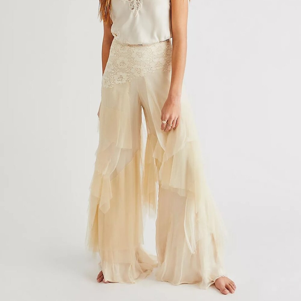 FREE PEOPLE FAIRY CHIFFON PANTS
